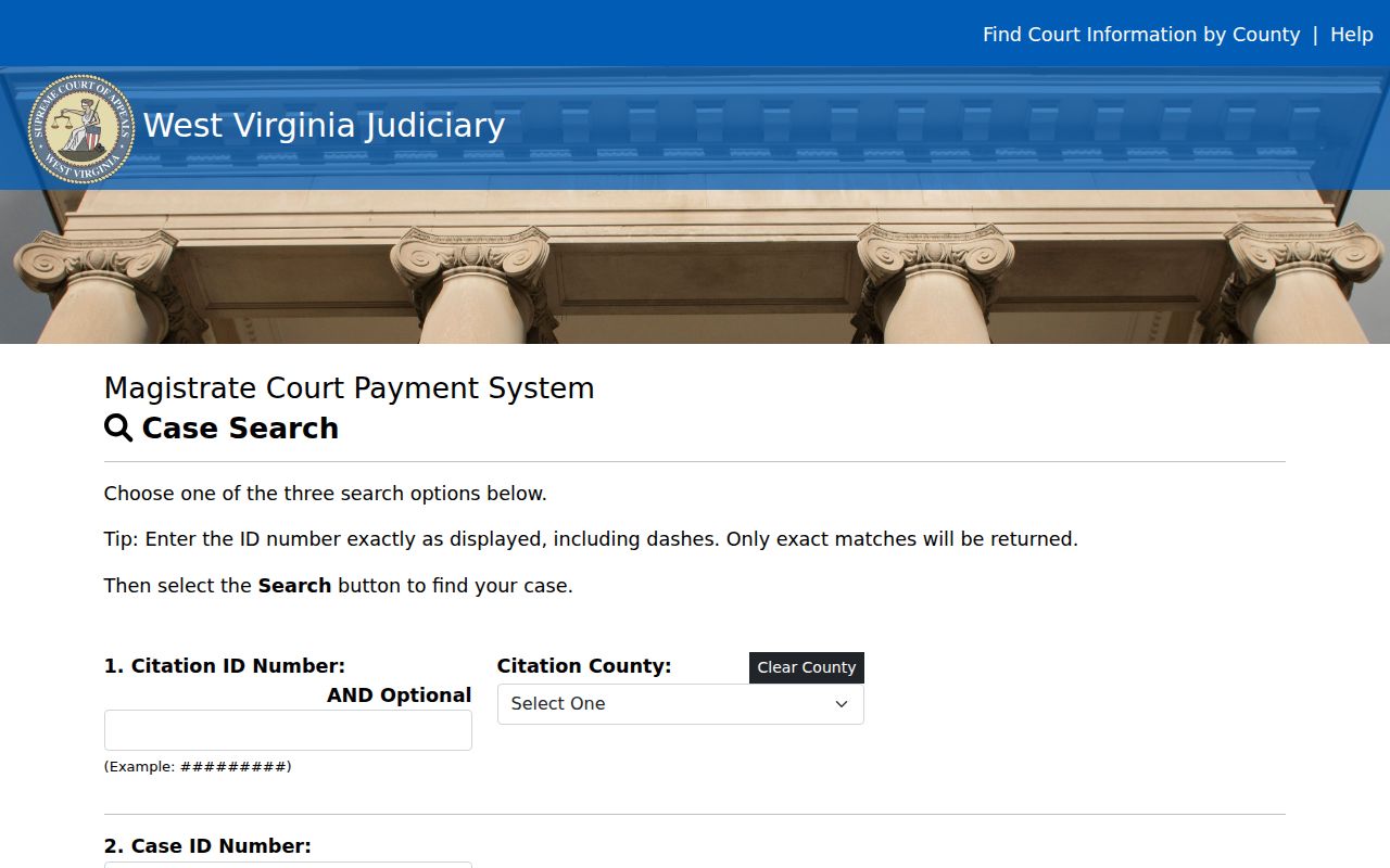 Marion County traffic court records payment search